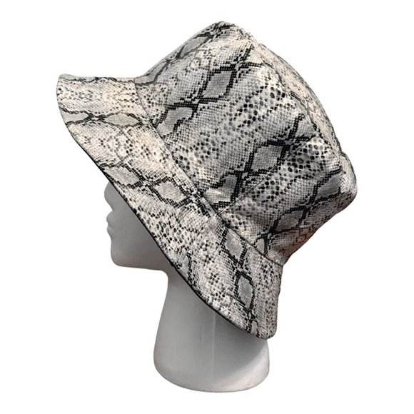 Foux Reptile Snake Skin Bucket Hat - Picture 3 of 5